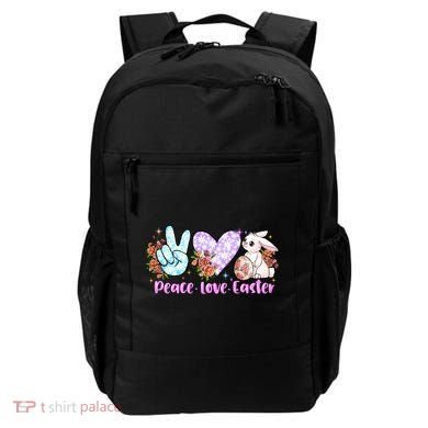 Peace Love Easter Day Gift Easter Egg Floral Backpack