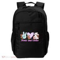 Peace Love Easter Day Gift Easter Egg Floral Backpack thumb 0