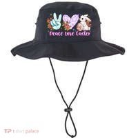 Peace Love Easter Day Gift Easter Egg Floral Bucket Hat thumb 0