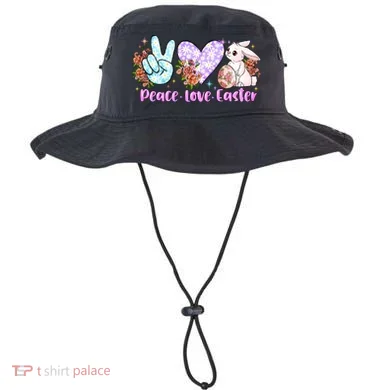 Peace Love Easter Day Gift Easter Egg Floral Bucket Hat