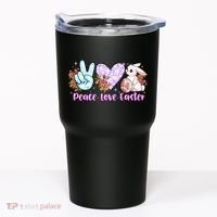 Peace Love Easter Day Gift Easter Egg Floral Tumbler thumb 0