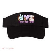 Peace Love Easter Day Gift Easter Egg Floral Visor thumb 0
