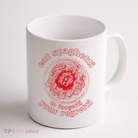 Pasta Lover Eat The Spaghetti To Forgetti Your Regretti Coffee Mug thumb 1