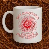 Pasta Lover Eat The Spaghetti To Forgetti Your Regretti Coffee Mug thumb 2