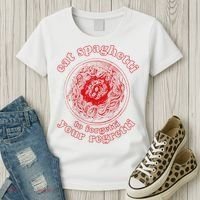 Pasta Lover Eat The Spaghetti To Forgetti Your Regretti Women's T-Shirt thumb 3