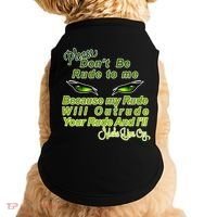 Please Don't Be Rude to Me Cat Eye Doggie Tank thumb 0