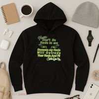 Please Don't Be Rude to Me Cat Eye Hoodie thumb 3