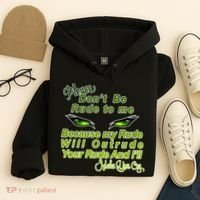 Please Don't Be Rude to Me Cat Eye Hoodie thumb 4