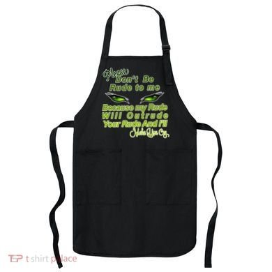 Please Don't Be Rude to Me Cat Eye Apron
