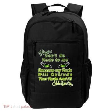 Please Don't Be Rude to Me Cat Eye Backpack
