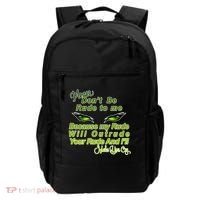 Please Don't Be Rude to Me Cat Eye Backpack thumb 0