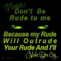 Please Don't Be Rude to Me Cat Eye Coffee Mug thumb 5