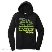 Please Don't Be Rude to Me Cat Eye Women's Hoodie thumb 0