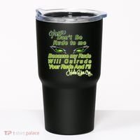 Please Don't Be Rude to Me Cat Eye Tumbler thumb 0