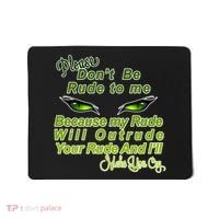 Please Don't Be Rude to Me Cat Eye Mousepad thumb 0