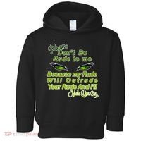 Please Don't Be Rude to Me Cat Eye Toddler Hoodie thumb 0