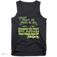 Please Don't Be Rude to Me Cat Eye Tank Top thumb 0