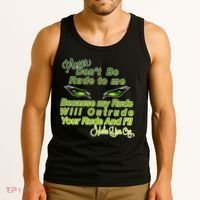 Please Don't Be Rude to Me Cat Eye Tank Top thumb 3