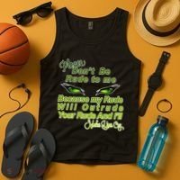 Please Don't Be Rude to Me Cat Eye Tank Top thumb 4
