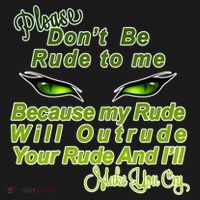 Please Don't Be Rude to Me Cat Eye Tank Top thumb 6