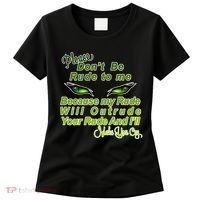 Please Don't Be Rude to Me Cat Eye Women's T-Shirt thumb 0