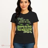 Please Don't Be Rude to Me Cat Eye Women's T-Shirt thumb 4