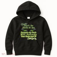 Please Don't Be Rude to Me Cat Eye Kids Hoodie thumb 0