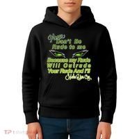 Please Don't Be Rude to Me Cat Eye Kids Hoodie thumb 4
