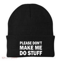 Please Don't Make Me Do Stuff Beanie thumb 0