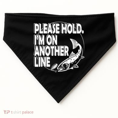 Please Hold I'm On The Other Line USA-Made Doggie Bandana