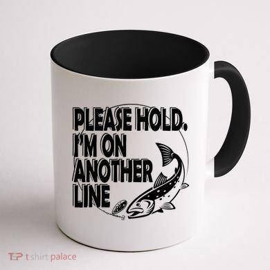 Please Hold I'm On The Other Line Coffee Mug back