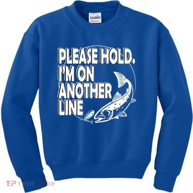Please Hold I'm On The Other Line Kids Sweatshirt