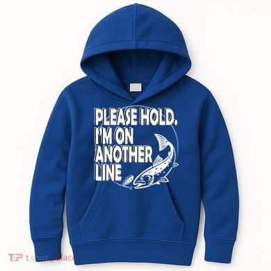 Please Hold I'm On The Other Line Kids Hoodie