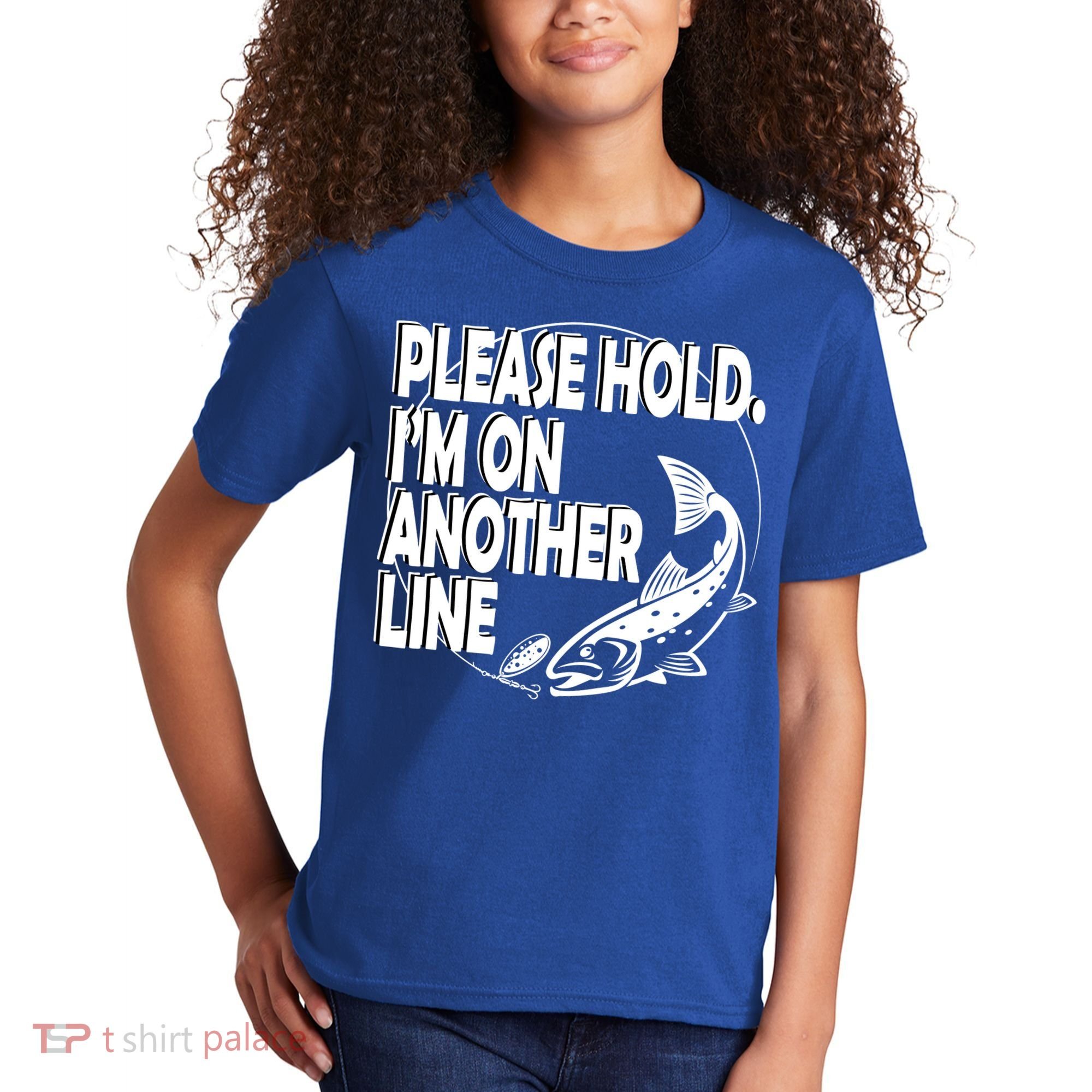 Please Hold I'm On The Other Line Kids T-Shirt