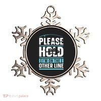 Please Hold I'm On The Other Line Fishing Funny Ornament thumb 0