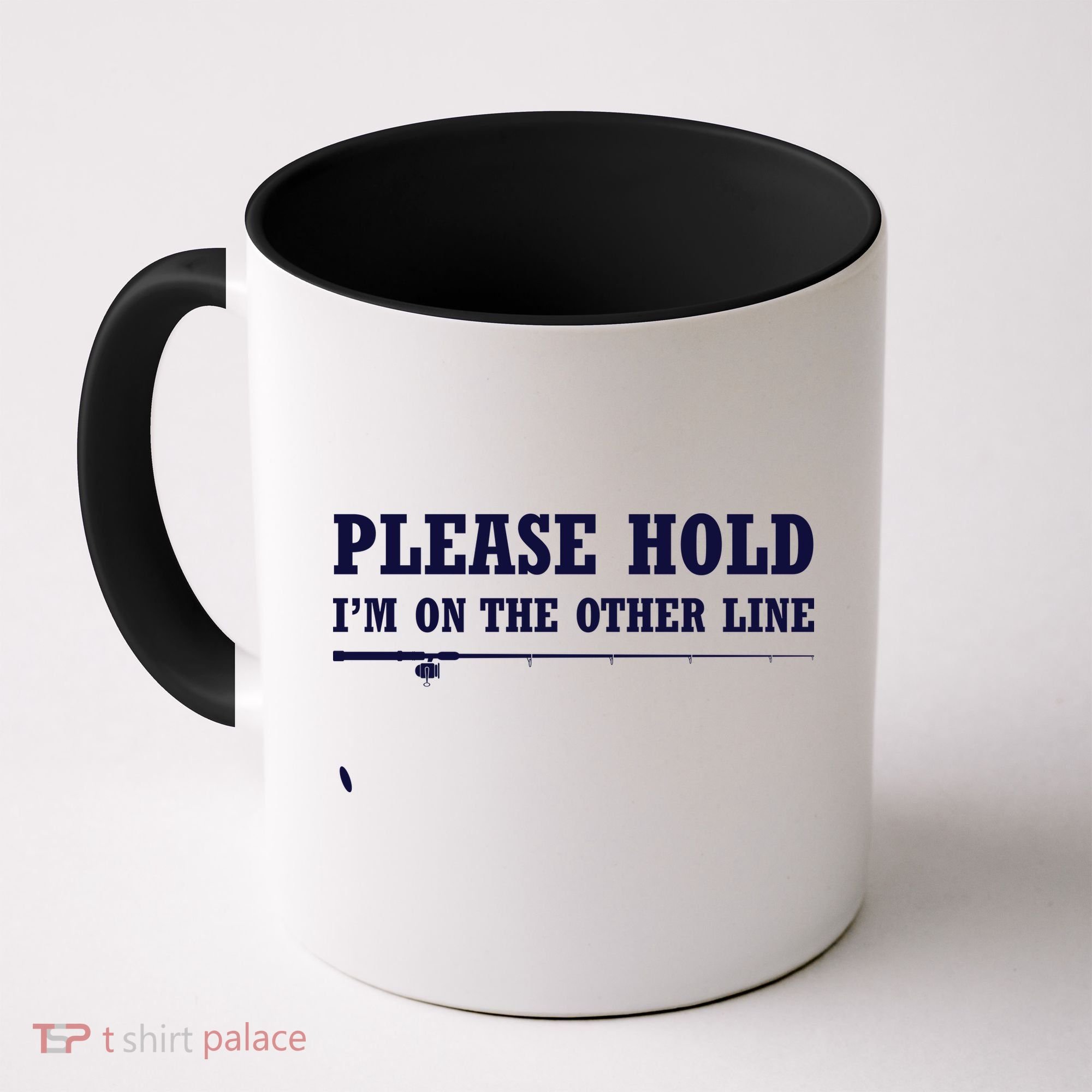 Please Hold I'm On The Other Line Funny Coffee Mug