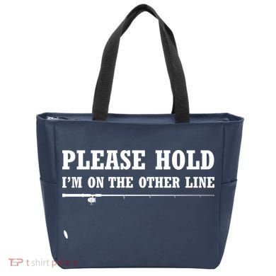 Please Hold I'm On The Other Line Funny Tote Bag