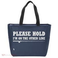 Please Hold I'm On The Other Line Funny Tote Bag thumb 0