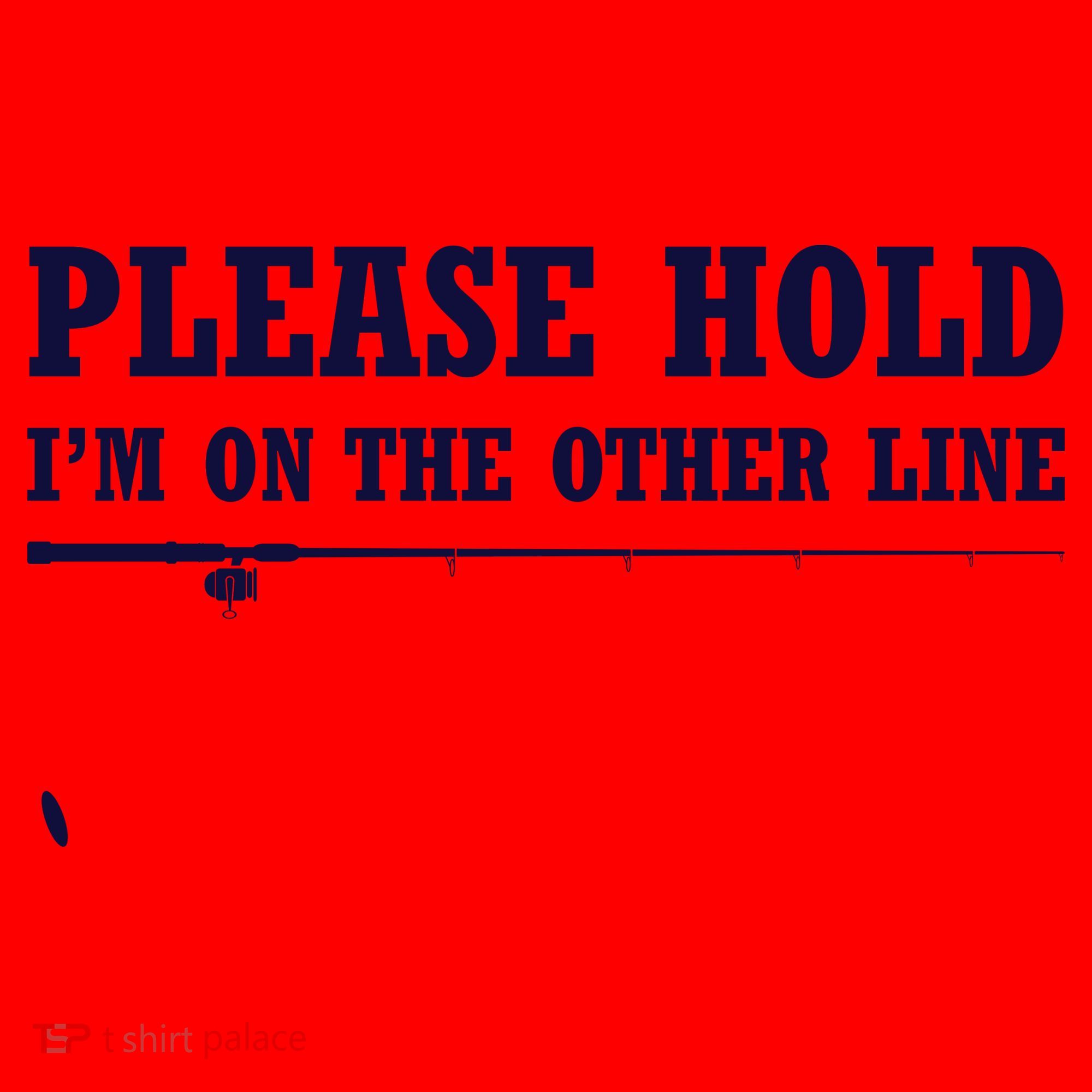 Please Hold I'm On The Other Line Funny Santa Hat