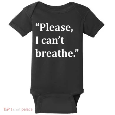 Please I Can't Breathe Floyd Protest Baby Bodysuit