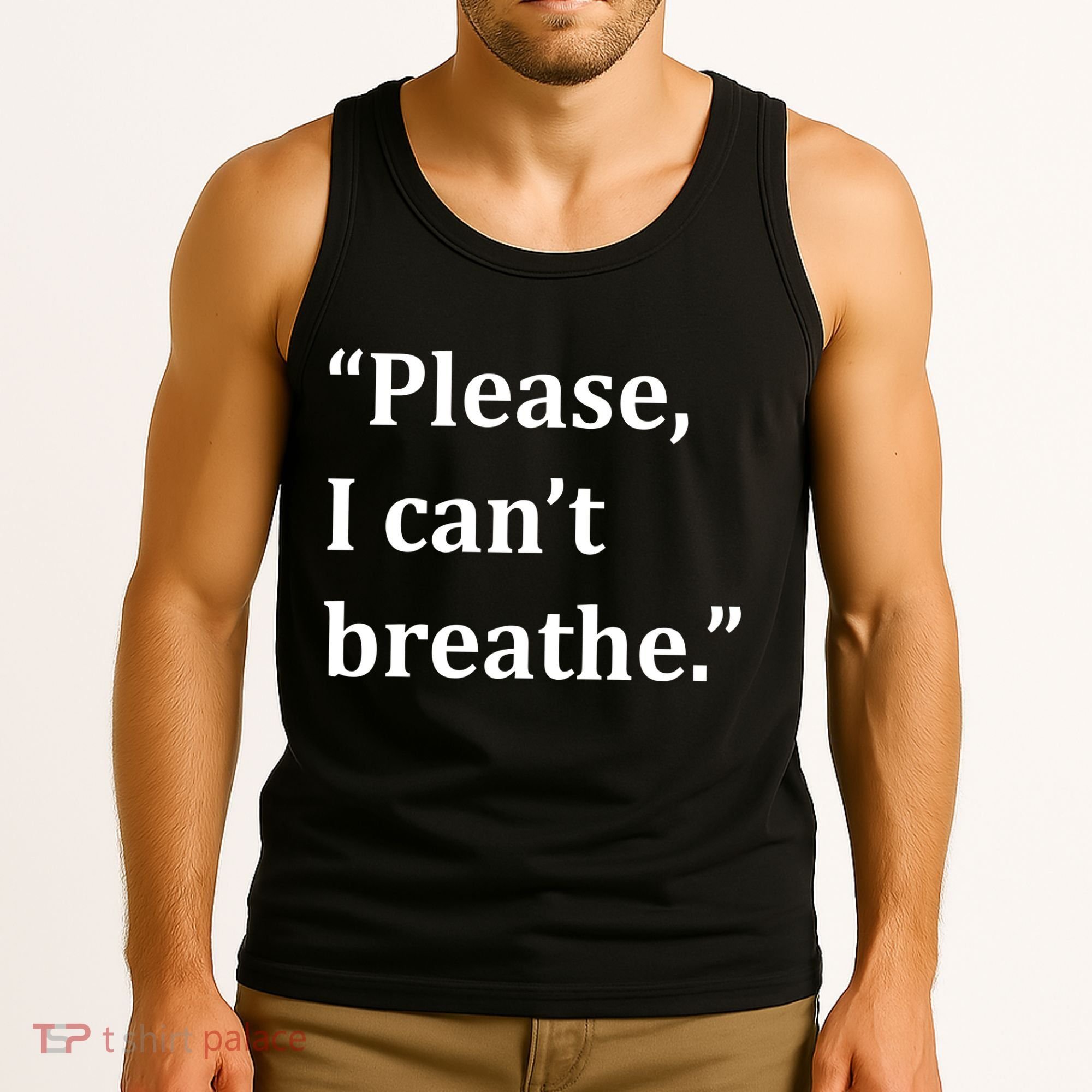 Please I Can't Breathe Floyd Protest Tank Top