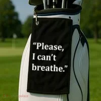 Please I Can't Breathe Floyd Protest Golf Towel thumb 2