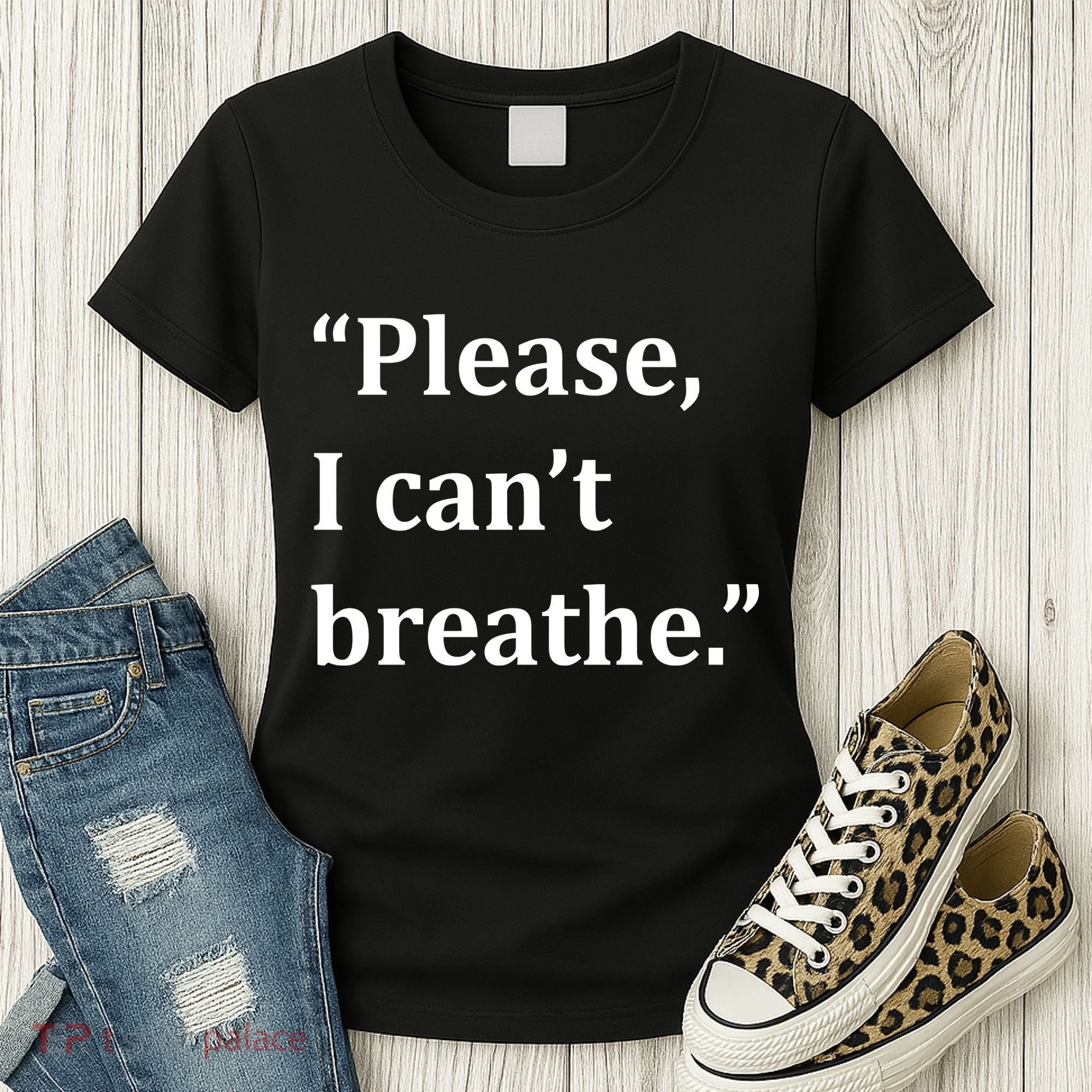 Please I Can't Breathe Floyd Protest Women's T-Shirt
