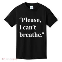 Please I Can't Breathe Floyd Protest Kids T-Shirt thumb 0