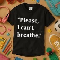 Please I Can't Breathe Floyd Protest Kids T-Shirt thumb 3