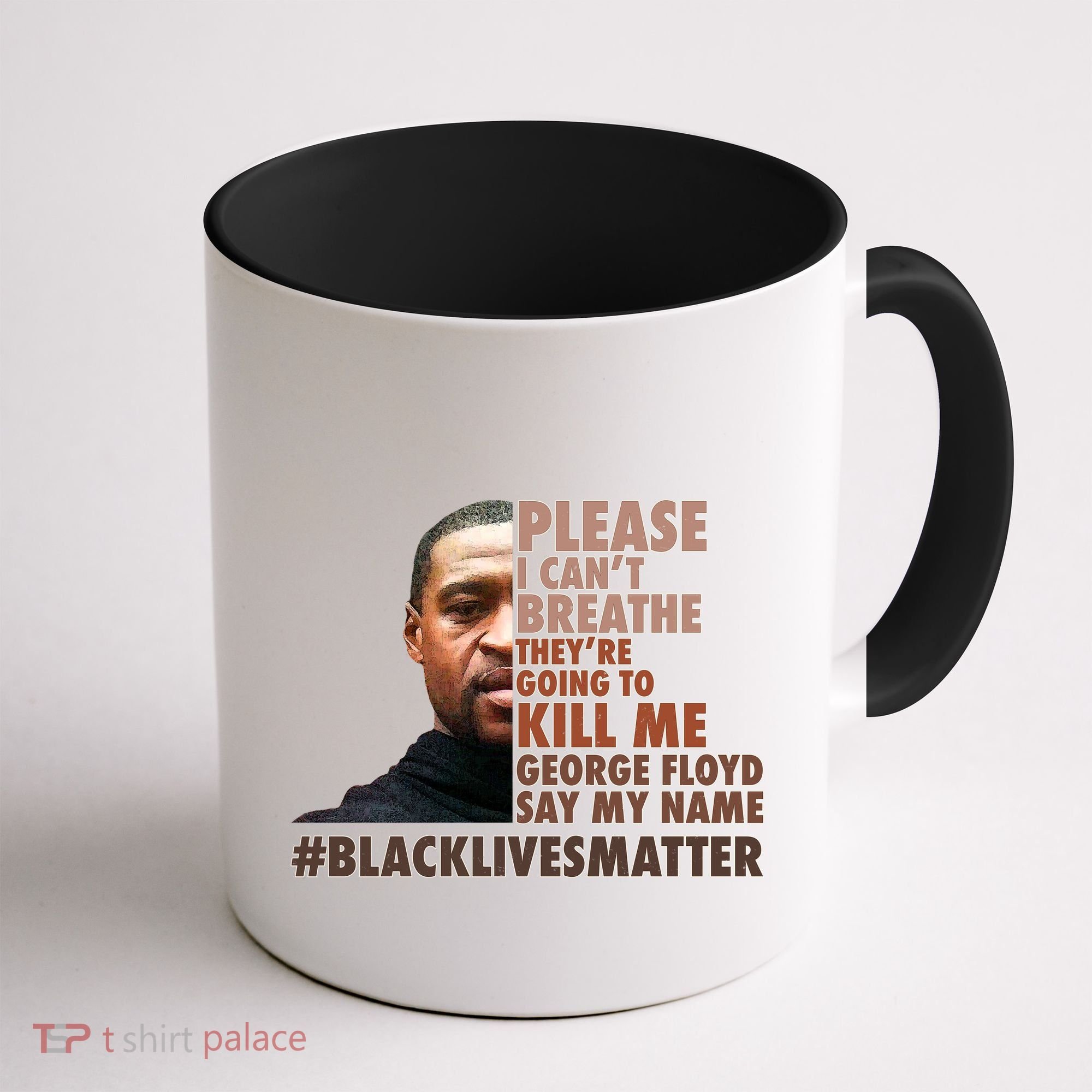 Please I Can't Breathe Geoge Floyd #BLM Coffee Mug