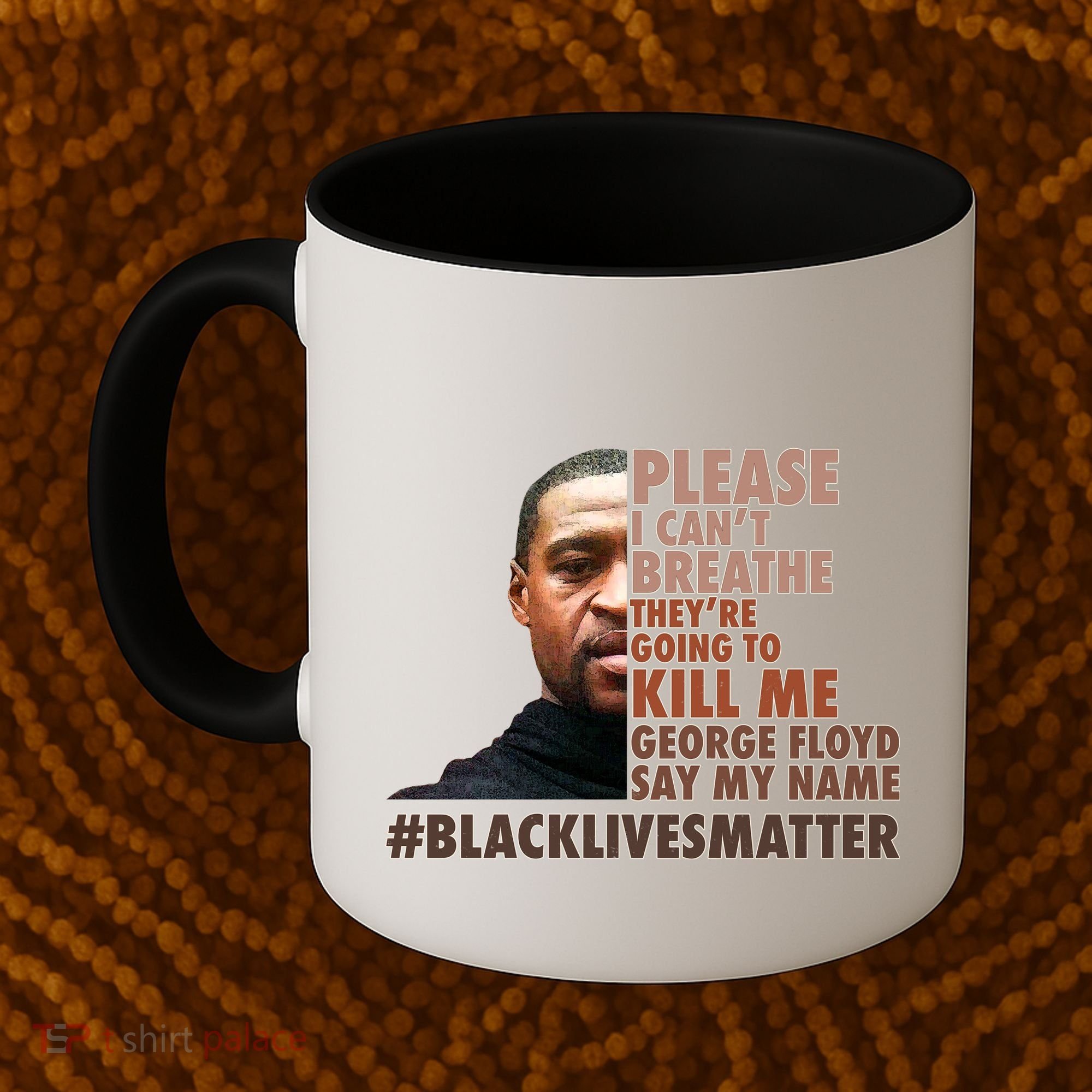Please I Can't Breathe Geoge Floyd #BLM Coffee Mug