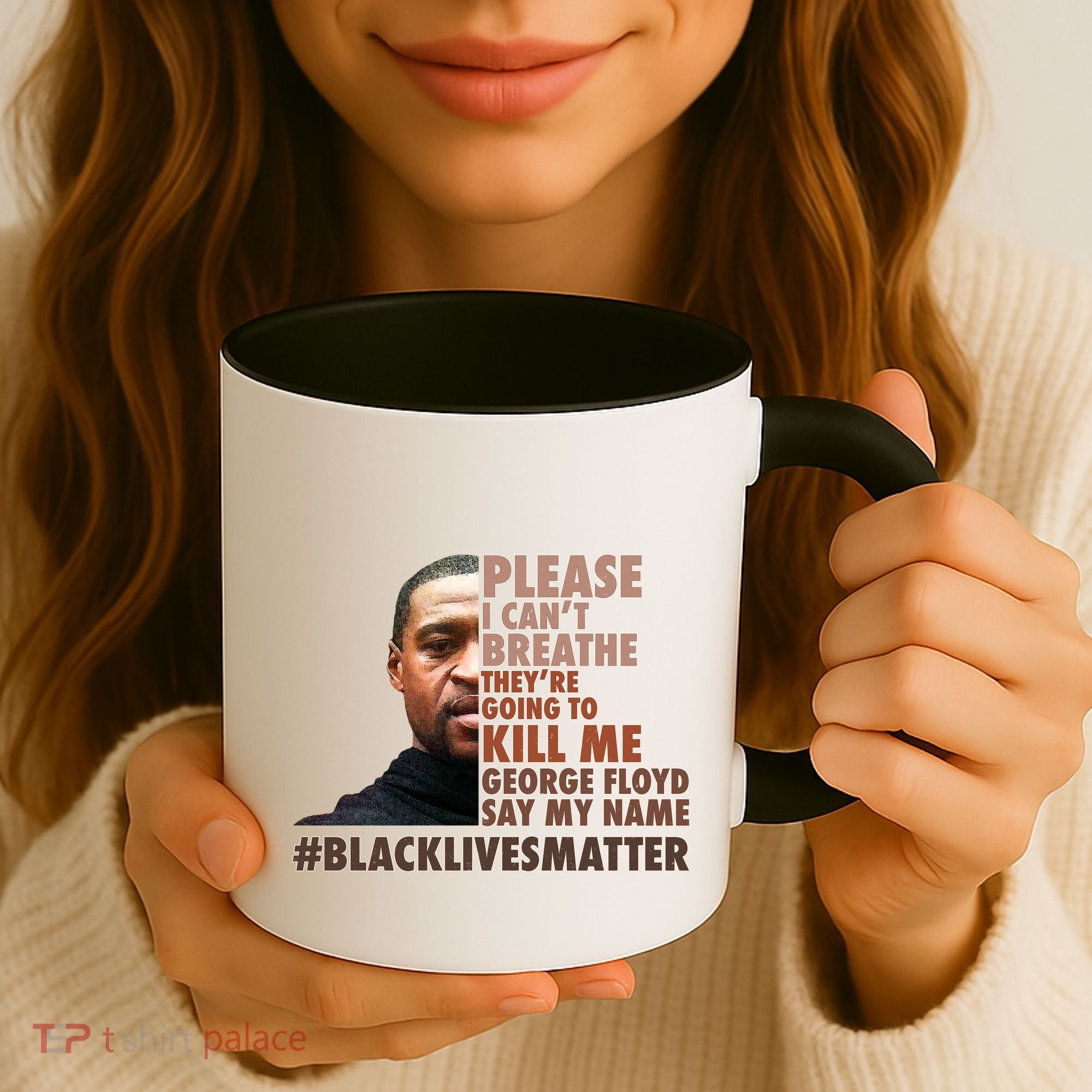 Please I Can't Breathe Geoge Floyd #BLM Coffee Mug