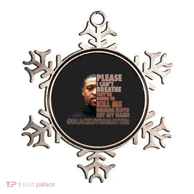 Please I Can't Breathe Geoge Floyd #BLM Ornament