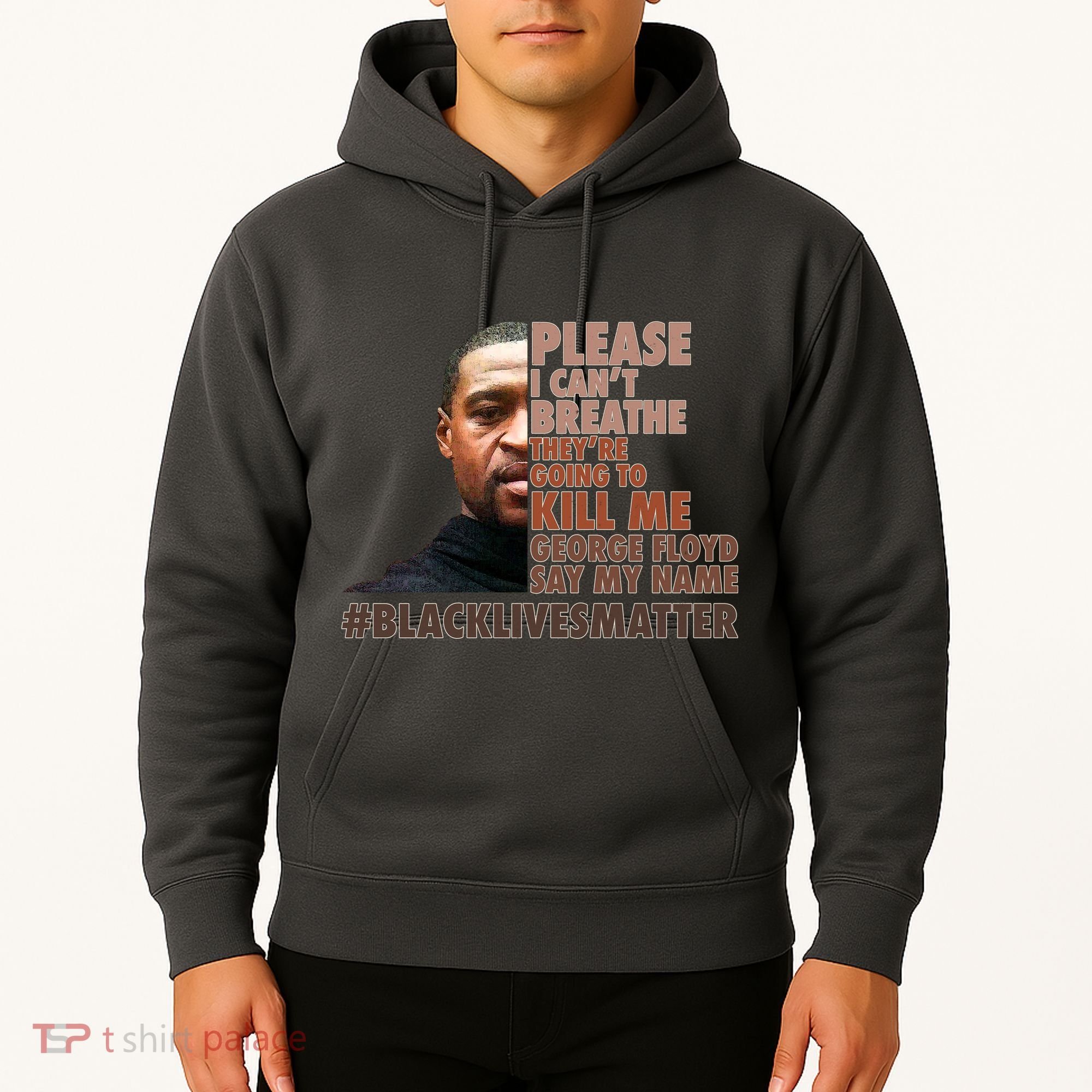 Please I Can't Breathe Geoge Floyd #BLM Hoodie